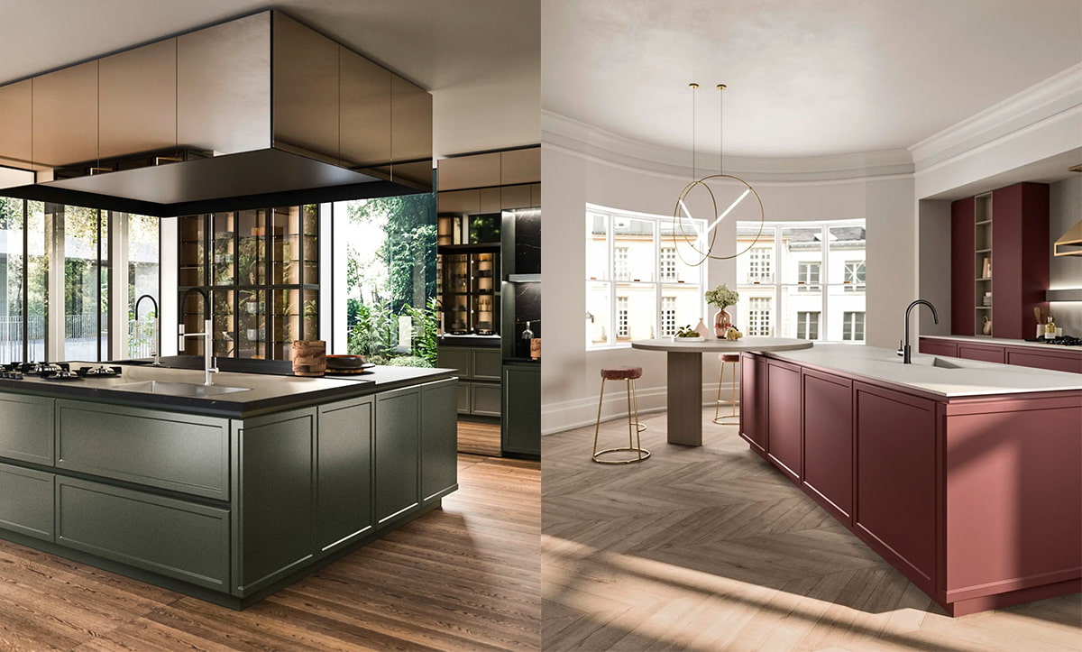 cocinas colores jeweled